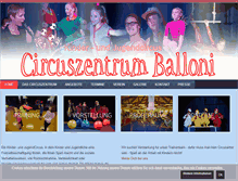 Tablet Screenshot of circuszentrum.de